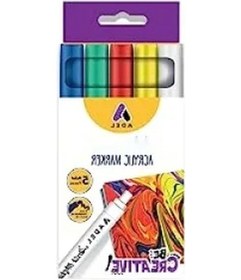 Resim 5'li Akrilik Markör Seti - Klasik Renkler 0 Colorless Blender 