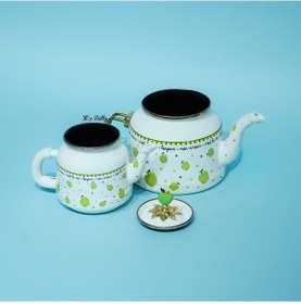 Resim Mon Amour Emaye Çaydanlık Yeşil 