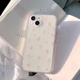 Resim Tek Pembe Fiyonk Kişilik Desenli Tam Kapsama Şeffaf TPU Telefon Kılıfı, iPhone 11 12 13 14 15 16 Pro Max Xr 78 Plus için Uygun 