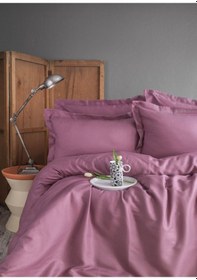 Resim King Size Ellie Violet Bambu Nevresim Takımı Mor 