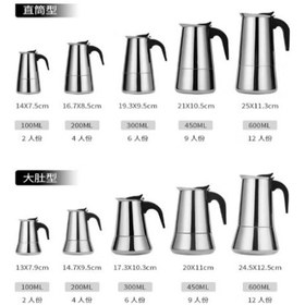 Resim Espresso Maker Moka Pot 4 Fincan Diğer 