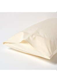 Resim Yastık Kılıfı 2 Adet %100 Pamuk Yastık Kılıfı Seti - Krem 