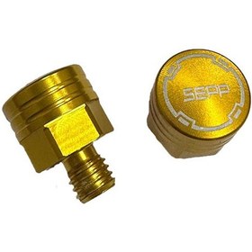 Resim Universal 6 Mm Gold Vida Tapası - Ayna Delik Tıkacı - Ayna Vidası Siyah 