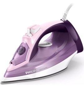 Resim Mor/beyaz Buharlı Ütü 2400 W, Şok Buhar Özelliği ile Hızlı ve Kolay Ütüleme 