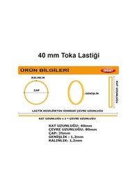 Resim Ekoset 500 Adet Yeşil Küçük Paket Lastiği 40 MM 