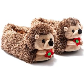 Resim Kiri Çocuk Hayvanlı Panduf Kahverengi 30/35 Kahverengi 