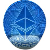 Resim Pixxa Etherium (Eteryum) Crypto Currency Bilek Destekli Mousepad Model - 2 Oval 