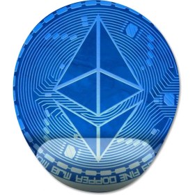 Resim Pixxa Etherium (Eteryum) Crypto Currency Bilek Destekli Mousepad Model - 2 Oval 