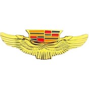 Resim Etiketçilere Özel Armalar Cadillac Arma Kanatlı Gold Modeli Yapışkanlı 