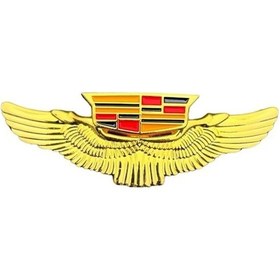 Resim Etiketçilere Özel Armalar Cadillac Arma Kanatlı Gold Modeli Yapışkanlı 