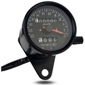 Resim Pazly Retro Cafe Racer Özel Tasarım Motosiklet Mekanik Kilometre Göstergesi K20477 