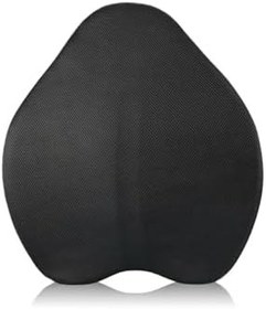Resim Visco Bel ve Sırt Destek Yastığı - Ortopedik Visco Malzeme, Fermuarlı Yıkanabilir Kılıf, Ofis, Ev, Araba Kullanımı için, Siyah, 50x42x9,5-3 cm 