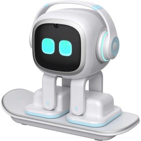Resim EMO Go Home Yapay Zeka Pet Robot Beyaz Skateboard İle Birlikte 