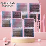 Resim 800 adet CMAYOME DIY Küme Kirpik Kiti - Bireysel Kirpikler 9-16mm, Karışık 10D-100D, Kirpik Tutkalı, Cımbız ve Fırça Dahil, Başlangıçlar İçin İdeal, Günlük Kullanım ve Partiler İçin Zarif Hediye Seti, Mükemmel Yeni Yıl Hediyesi, Kullanımı Kolay Sahte Kirpik Seti|Doğal Görünüm Kirpikleri|Dayanıklı Kirpik Kümesi 