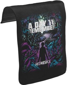 Resim A Day To Remember - Homesick Unisex Siyah Tak-Çıkar Postacı Çanta Kapağı CK-863 