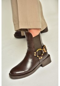Resim Fox Shoes T820881009 Kahverengi Kadın Bot Kahverengi-suni Deri Kahverengi 