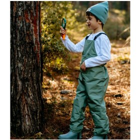 Resim Tiny Jungle Elf Poları Takılıp Çıkarılabilir Yağmur Tulumu - Yeşil 