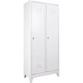 Resim Ofis 2'li Gri Standart Soyunma Dolabı 