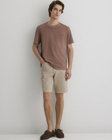 Resim Mavi - Bej Kargo Şort 0410287-70004 Bej 