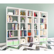 Resim Nurmobilya Nur Mobilya 5' Li Arkalıksız Model Kitaplık 3 Renk 