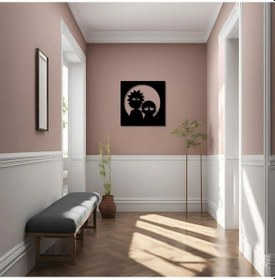 Resim Metal Dekor Rıck And Morty Metal Duvar Tablosu Pop Art 