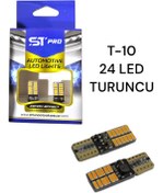 Resim ST PRO T10 TURUNCU W5W 24 LEDLİ 