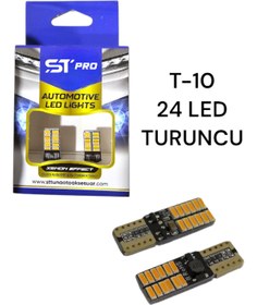 Resim ST PRO T10 TURUNCU W5W 24 LEDLİ 