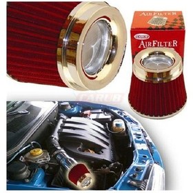 Resim Hava Filtresi 2 Aparatlı Dar-Geniş Ağızlı Krom-Kırmızı 4686301 