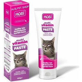 Resim Hobi Multivitamin Paste Kediler İçin Multivitamin İçerikli Pasta 12 x 100 G 