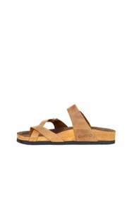 Resim Bueno Shoes Sarı Greyzi Deri Erkek Parmak Arası Terlik 05mt102 