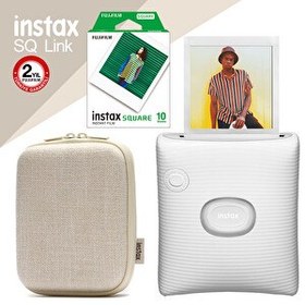 Resim Fujifilm Instax Sq Link Beyaz Ex D Akıllı Telefon Yazıcısı Ve Hediye Seti 3 