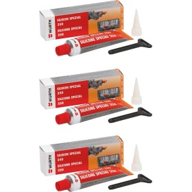 Resim Würth Silikon Sıvı Conta 250C 70 ml 3'lü Paket 