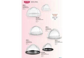 Resim Ztf Global Trade Gastroplast ,kırılmaz , Ultra Hafif ,şeffaf , Polikarbon Plastik Fanus ve Tepsi Setleri .otel ,pastane,kafe,ev ve Restoranlar Için. 