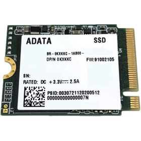 Resim Adata A-DATA 256GB SM2P41C3-256GC2 PCIe NVMe 2230 M.2 SSD 