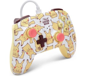 Resim PowerA Nintendo Switch Kablolu Oyun Kolu Lisanslı Pikachu Blush 
