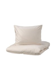 Resim Çift Kişilik Nevresim Seti, Açık Bej, 240x220/50x60 Cm Mint 