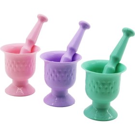 Resim Nemere Renkli Plastik Havan - Mortar Sarımsak Dövecek (4887) 