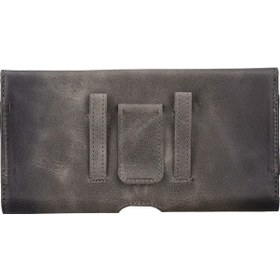 Resim Titan 6.1 İnch Uyumlu Deri Kartlıklı Kılıf Antik Gri 