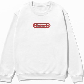 Resim Nintendo - Sweatshirt - Beyaz / XL 