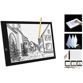 Resim Tikteck A4 Led Ultra İnce Grafik Çizim Tableti 