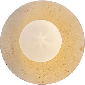 Resim Traverten Duvar Apliği Yuvarlak 