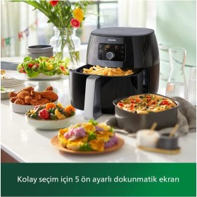 Resim Xxl 7.3 Lt Yağsız Fritöz, Izgara ,pişirici ve Kahvaltı Paketi, HD9650 Mega Set Lambader Hediyeli 