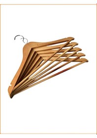 Resim Cilalı Ahşap Elbise Askısı 44 Cm - 12 Adet Ahşap 