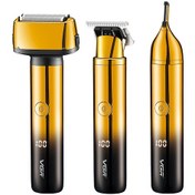 Resim Skycity Vgr367 Lcd Ekranlı 3'ü 1 Arada Usb Şarjlı Tıraş Makinesi - Kaş Düzeltici, Saç Kesici Ve Tıraş Fırçası İle 90 Dakika Kullanim Süresi 