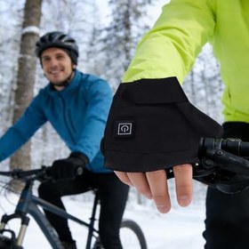 Resim Elektrikli Isıtmalı Eldivenler | Dokunmatik Parmağısız Sıcak - USB Isıtmalı Eldivenler Ve El Isıtıcılar Erkekler Için - Kadınlar, Gençler, Sporcular, Kayak, Yürüyüş, Çalışma Ve Snowboard Için 