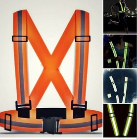 Resim Motosiklet - Bisiklet Reflektörlü Yelek - Motosiklet, Bisiklet Ve Scooter Reflektör Yelek 