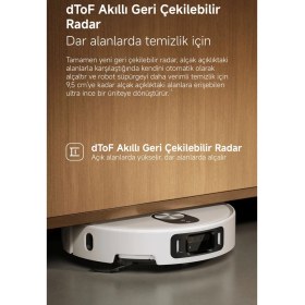 Resim Xiaomi 20.000 Pa Emiş Gücü ve Saç Dolaşmayan Kesici Fırçalı Robot Süpürge 80°c Sıcak Su Yıkamalı ve Otomatik Toz Boşaltmalı Sistem 