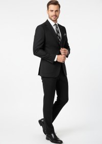 Resim Yün Blazer Ceket - Siyah / 48 