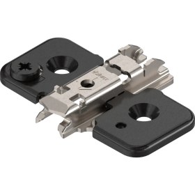 Resim Blum Clip Menteşe Tabanı, Haç Tipi, 0 Mm, Çelik, Vidalı, Hv: Eksantrik 173H7100 Onyx Siyah 