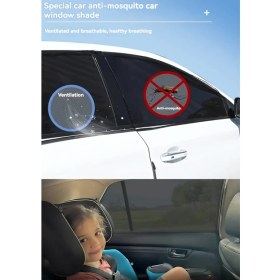 Resim Ankaflex 2 Adet Oto Yan Cam Perdesi Araba Arka Güneşlik Araç Anne Bebek Çocuk Perde Arka Koltuk Emzirme Örtü 